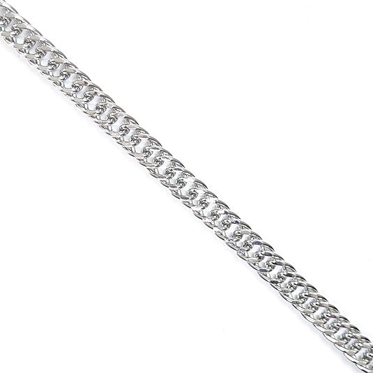 Stainless Steel Chain Necklace 30 Inches Long, 9.5mm Cuban Link, Silver Hip-Hop