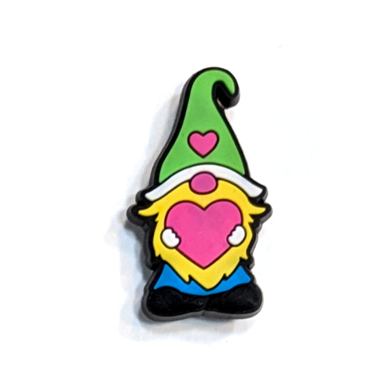 GREEN GNOME - Single Shoe Charm From The Romantic Gnome Collection