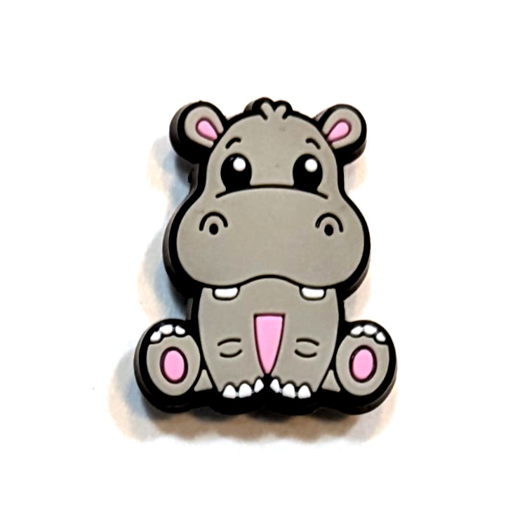 HIPPO - Single Shoe Charm From The Cute Exotic Animal Collection