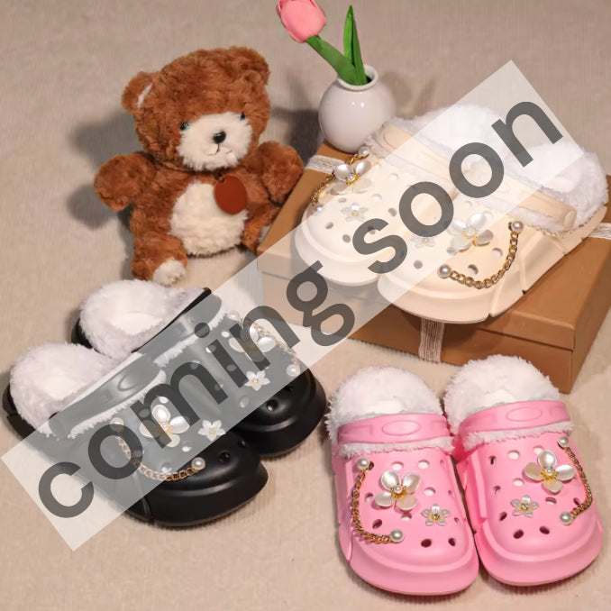 Multi-Color Craytown Youth Fur-Lined Clogs