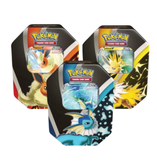 Pokemon TCG: Evolving Skies (SWSH07) Eevee Evolutions Tin Set of 3