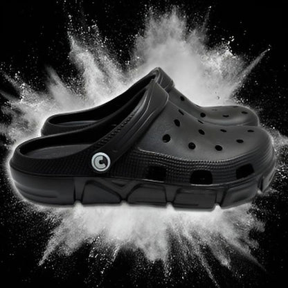 Boy's Black Clogs, Craytown Brand, J3-J6