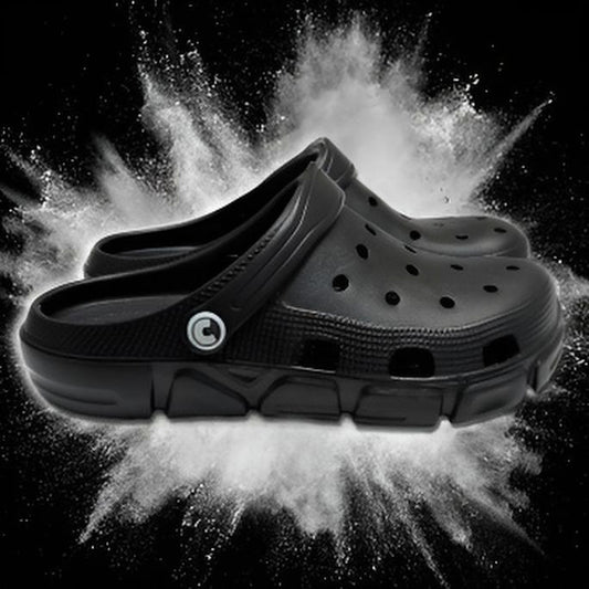 Boy's Black Clogs, Craytown Brand, J3-J6