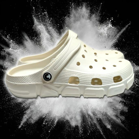 Boy's White Clogs, Craytown Brand, J3-J6