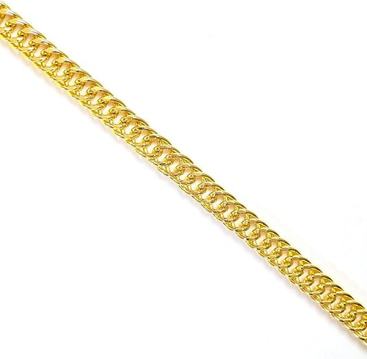 Stainless Steel Chain Necklace 30 Inches Long, 9.5mm Cuban Link, Gold Hop-Hop