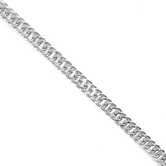 Stainless Steel Chain Necklace 30 Inches Long, 9.5mm Cuban Link, Silver Hop-Hop