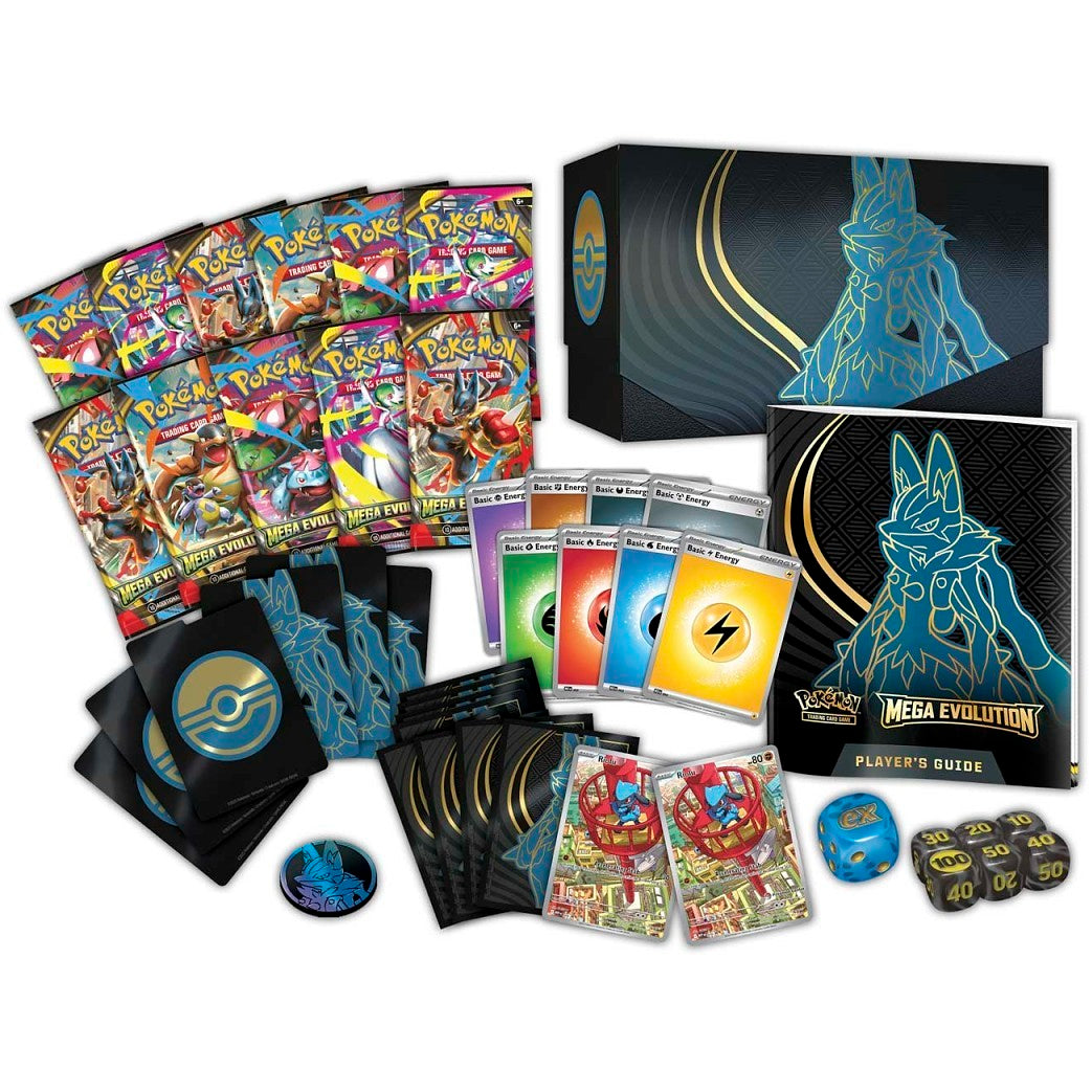 Pokemon TCG: Mega Evolution Base Set (ME01) Pokemon Center Exclusive Elite Trainer Box [Mega Lucario] PC ETB w/ Protective Case