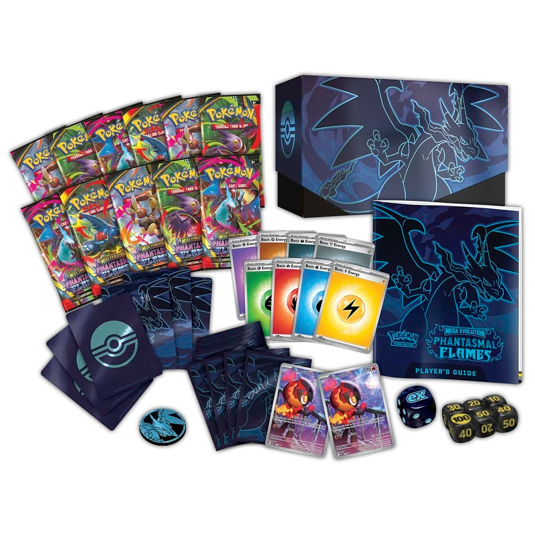 Pokemon TCG: Phantasmal Flames (ME02) Pokemon Center Exclusive Elite Trainer Box PC ETB w/ Protective Case