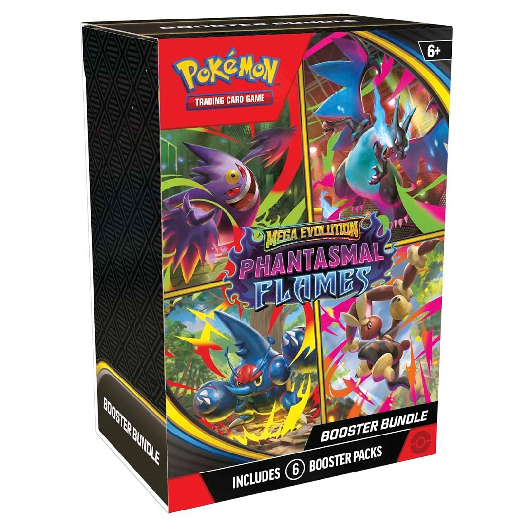 Pokemon TCG: Phantasmal Flames (ME02) Booster Bundle w/ Protective Case