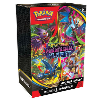 Pokemon TCG: Phantasmal Flames (ME02) Booster Bundle w/ Protective Case