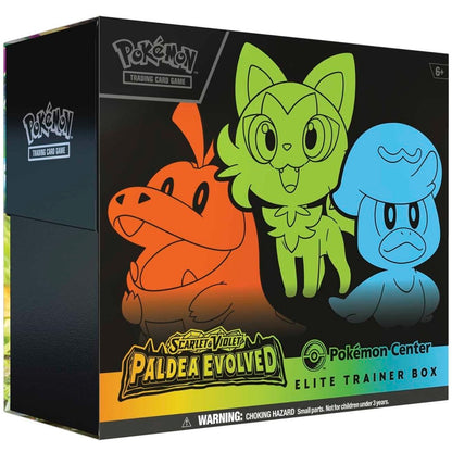 Pokemon TCG: Paldea Evolved (SV02) Pokemon Center Exclusive Elite Trainer Box PC ETB w/ Protective Case