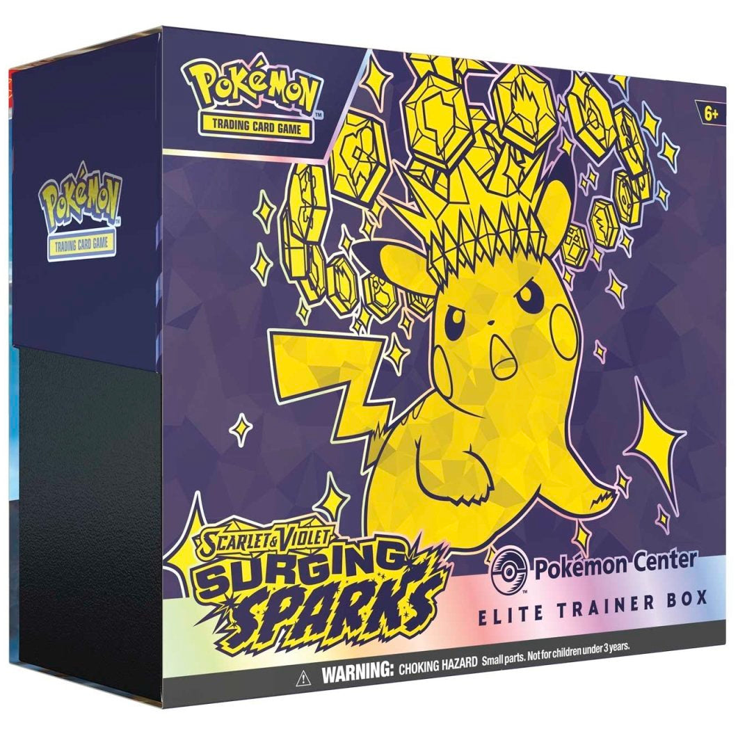 Pokemon TCG: Surging Sparks (SV08) Pokemon Center Exclusive Elite Trainer Box PC ETB w/ Protective Case