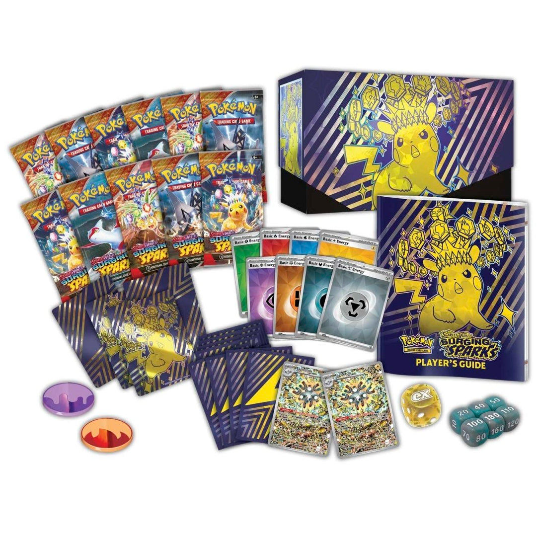 Pokemon TCG: Surging Sparks (SV08) Pokemon Center Exclusive Elite Trainer Box PC ETB w/ Protective Case