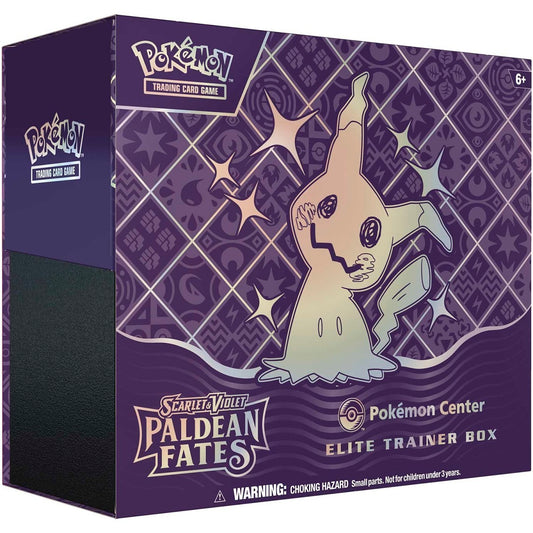 Pokemon TCG: Paldean Fates (SV4.5) Pokemon Center Exclusive Elite Trainer Box PC ETB w/ Protective Case