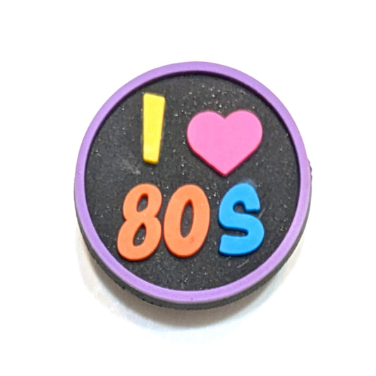 I "HEART" 80's - Single Shoe Charm From The Retro Collection