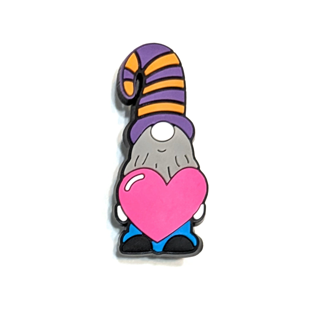 STRIPED GNOME - Single Shoe Charm From The Romantic Gnome Collection