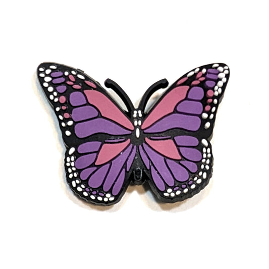PURPLE BUTTERFLY - Single Shoe Charm From The Butterfly Collection