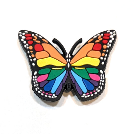 RAINBOW BUTTERFLY - Single Shoe Charm From The Butterfly Collection