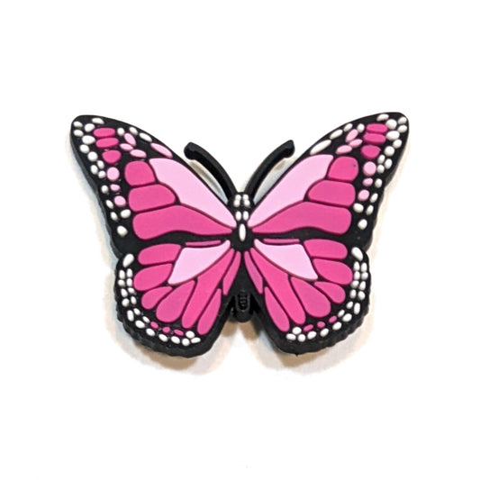 PINK BUTTERFLY - Single Shoe Charm From The Butterfly Collection