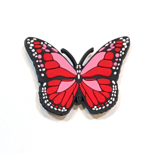 RED BUTTERFLY - Single Shoe Charm From The Butterfly Collection