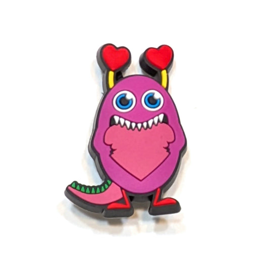 PINK HEART-EATER - Single Shoe Charm From The Love Bug Collection