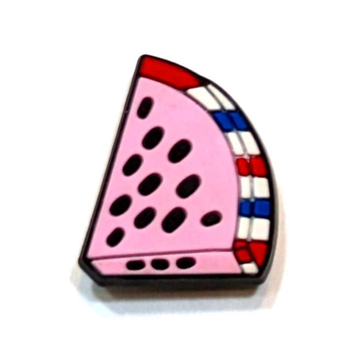 STRIPED WATERMELON - Single Shoe Charm From The Patriotic Collection