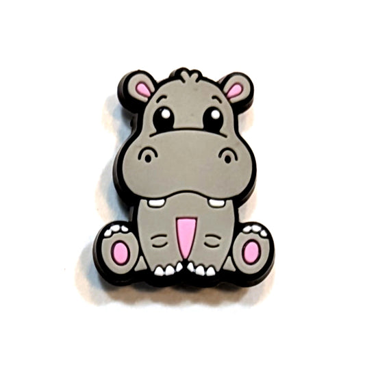 HIPPO - Single Shoe Charm From The Cute Exotic Animal Collection