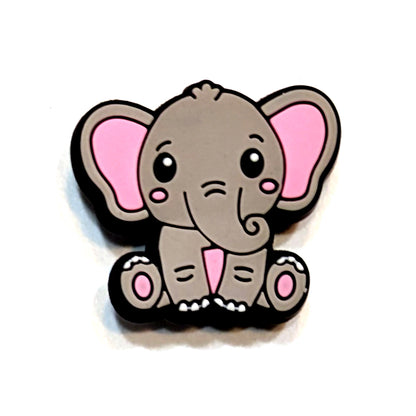 ELEPHANT - Single Shoe Charm From The Cute Exotic Animal Collection