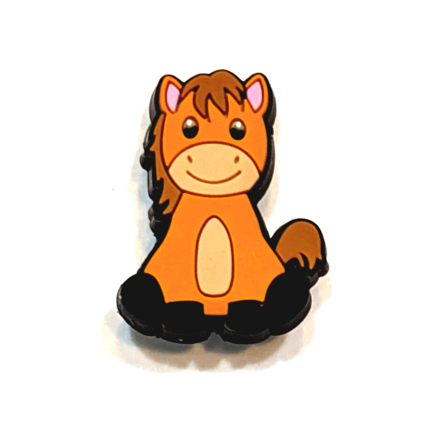 HORSE - Single Shoe Charm From The Cute Farm Animal Collection
