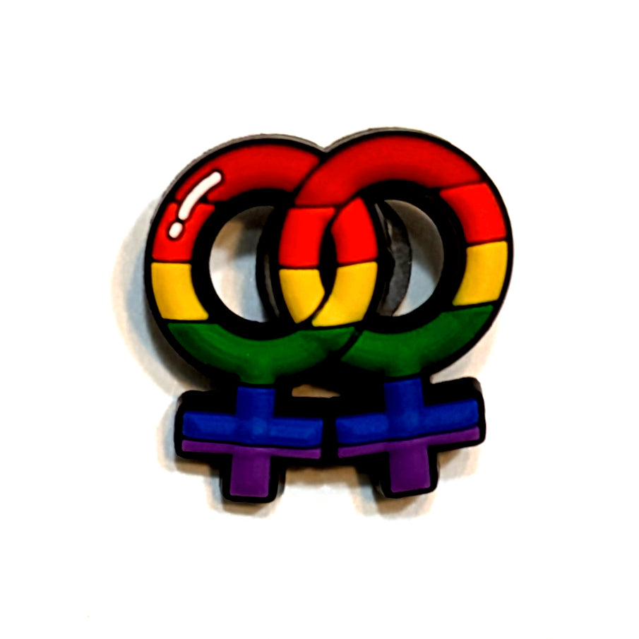 FEMALE GENDER SYMBOLS - Single Shoe Charm From The LGBTQ+ Pride Collection