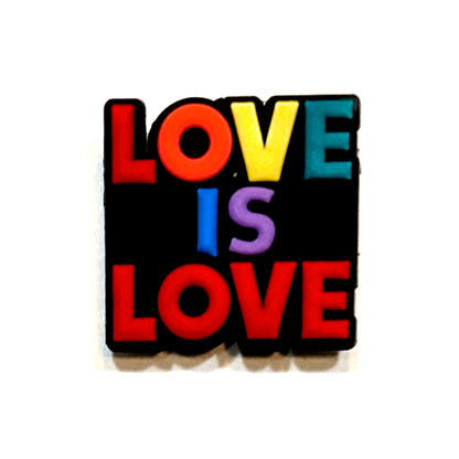 BOLD LOVE IS LOVE - Single Shoe Charm From The LGBTQ+ Pride Collection