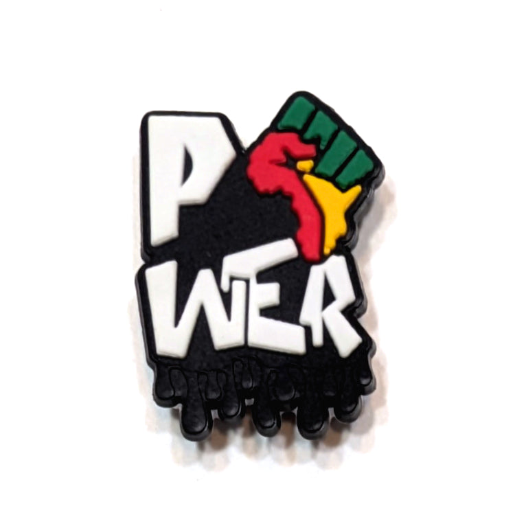 POWER WITH RAISED FIST - Single Clog Charm From The Black Lives Matter Collection