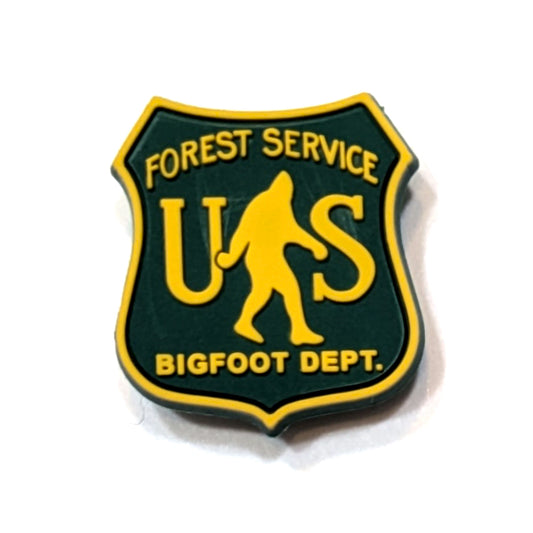 U.S. FOREST SERVICE BIGFOOT DEPARTMENT - Single Shoe Charm From The Bigfoot Collection