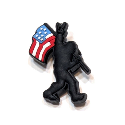 BIGFOOT IS PATRIOTIC - Single Shoe Charm From The Bigfoot Collection