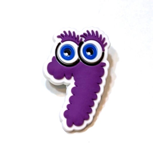 "SEVEN" PURPLE MONSTER - Single Shoe Charm From The Six-Seven Collection