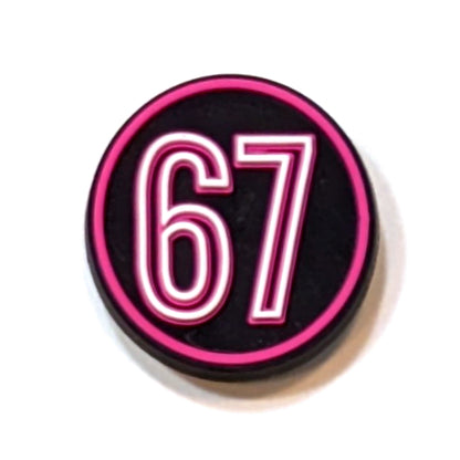 SIX-SEVEN NEON PINK - Single Shoe Charm From The Six-Seven Collection