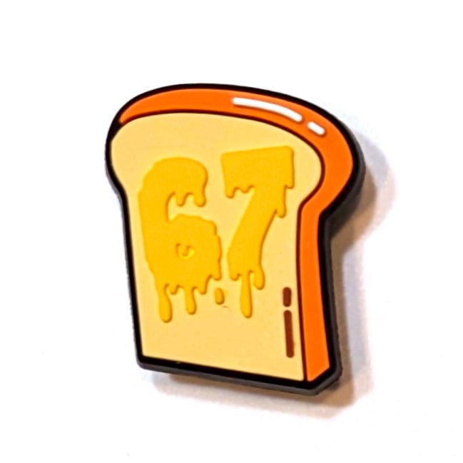 SIX-SEVEN BUTTERED TOAST - Single Shoe Charm From The Six-Seven Collection