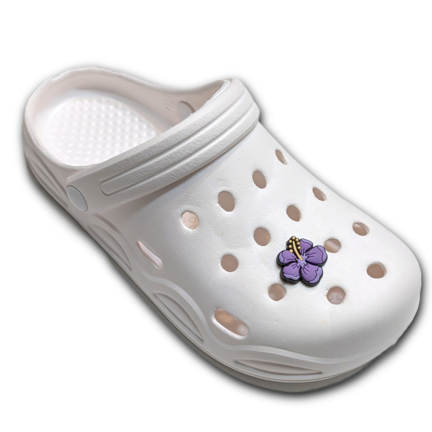 PURPLE HIBISCUS - Single Shoe Charm From The Butterfly Collection