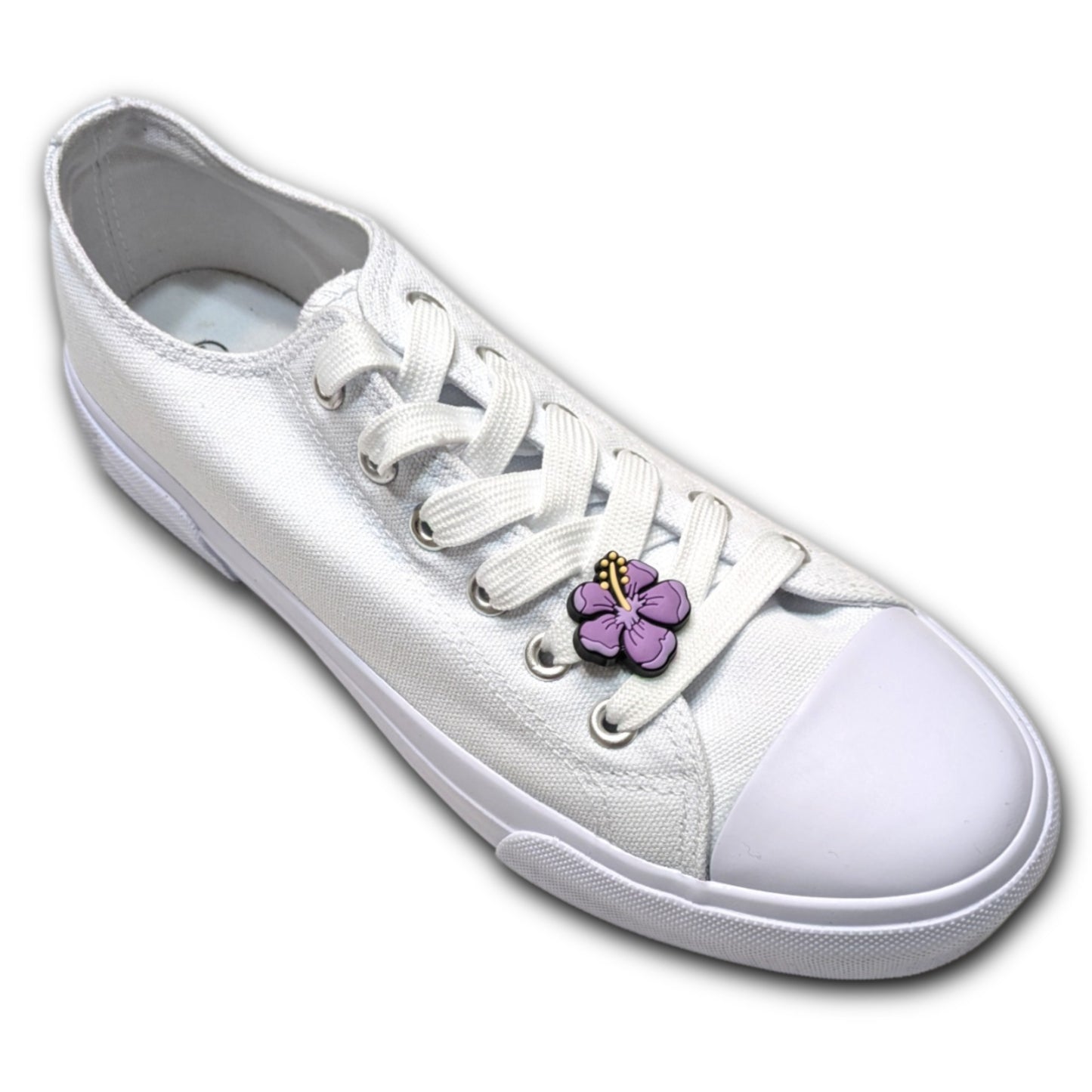 PURPLE HIBISCUS - Single Shoe Charm From The Butterfly Collection