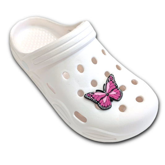 PINK BUTTERFLY - Single Shoe Charm From The Butterfly Collection