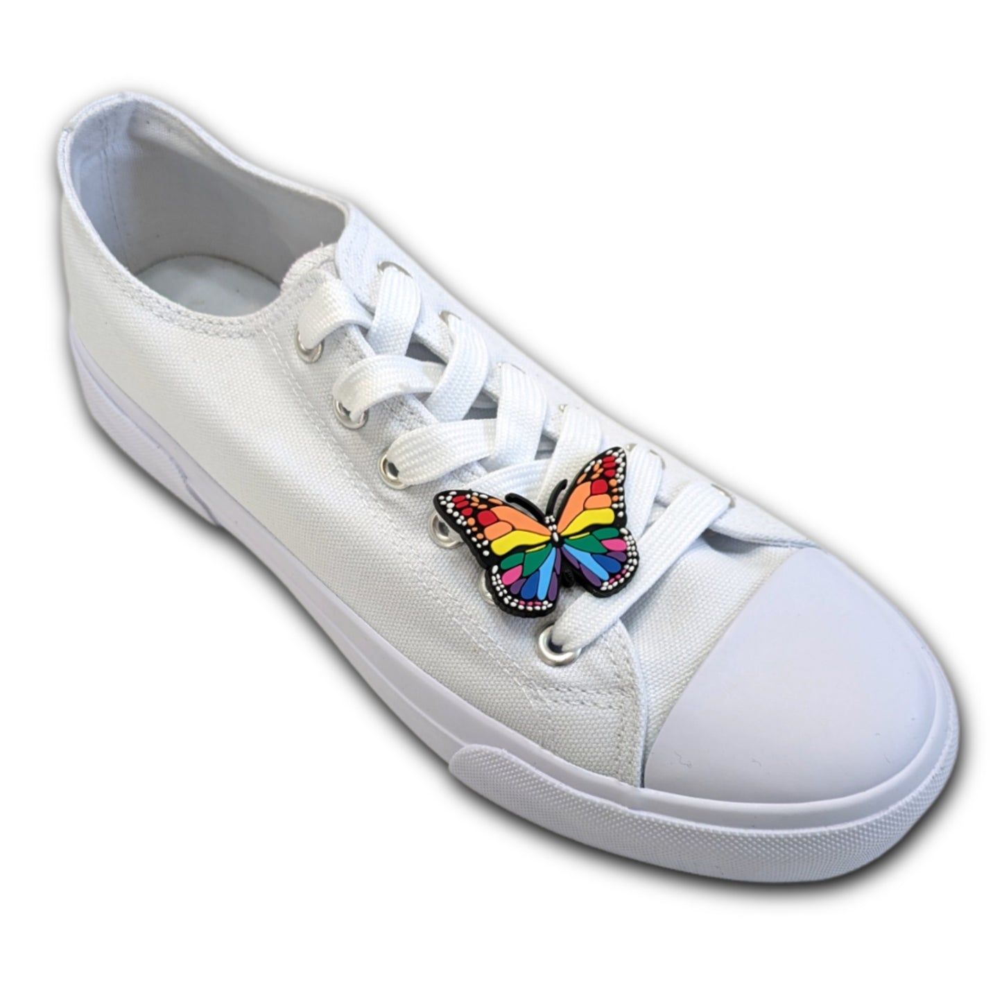 RAINBOW BUTTERFLY - Single Shoe Charm From The Butterfly Collection
