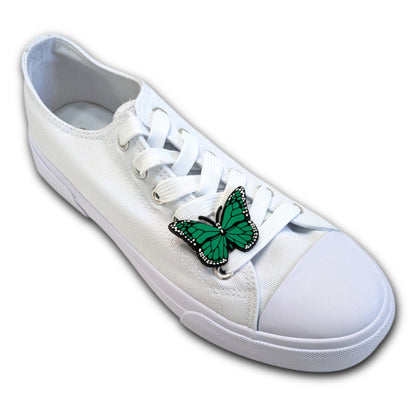 GREEN BUTTERFLY - Single Shoe Charm From The Butterfly Collection
