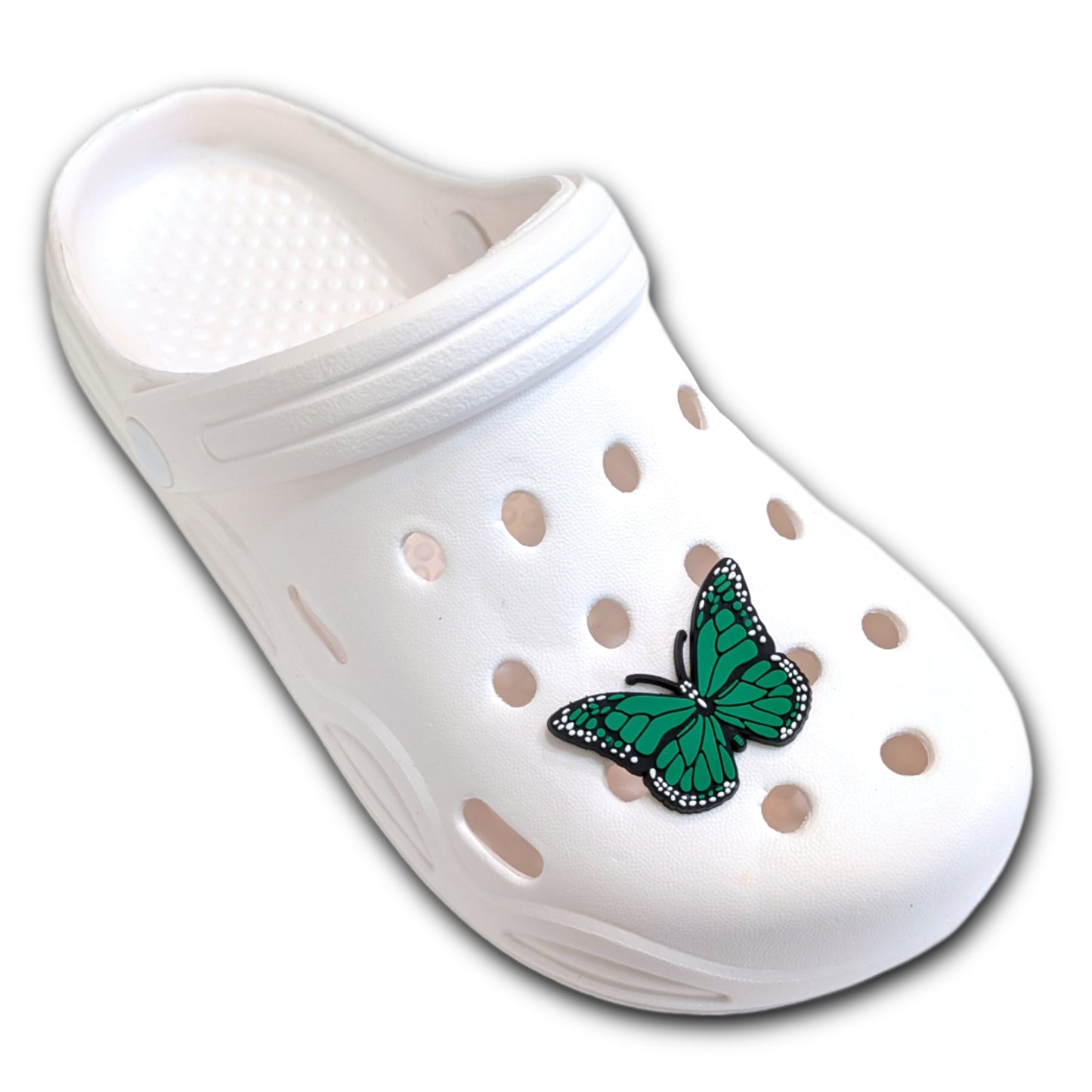 GREEN BUTTERFLY - Single Shoe Charm From The Butterfly Collection