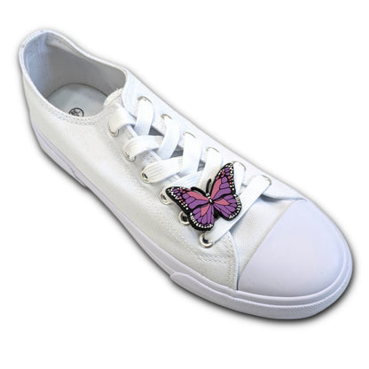 PURPLE BUTTERFLY - Single Shoe Charm From The Butterfly Collection