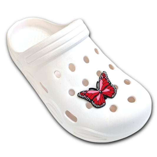 RED BUTTERFLY - Single Shoe Charm From The Butterfly Collection