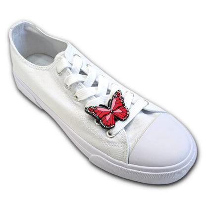 RED BUTTERFLY - Single Shoe Charm From The Butterfly Collection
