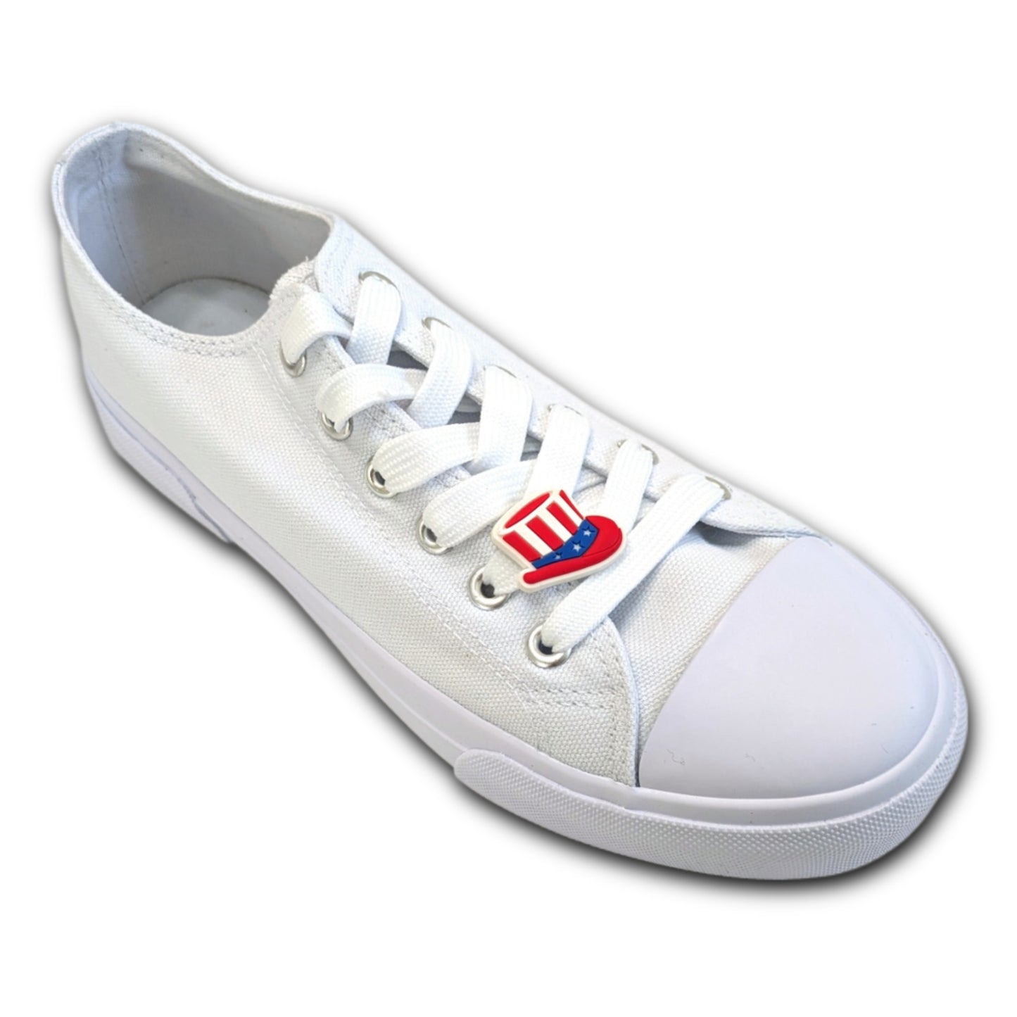 AMERICAN FLAG TOP HAT - Single Shoe Charm From The Patriotic Collection
