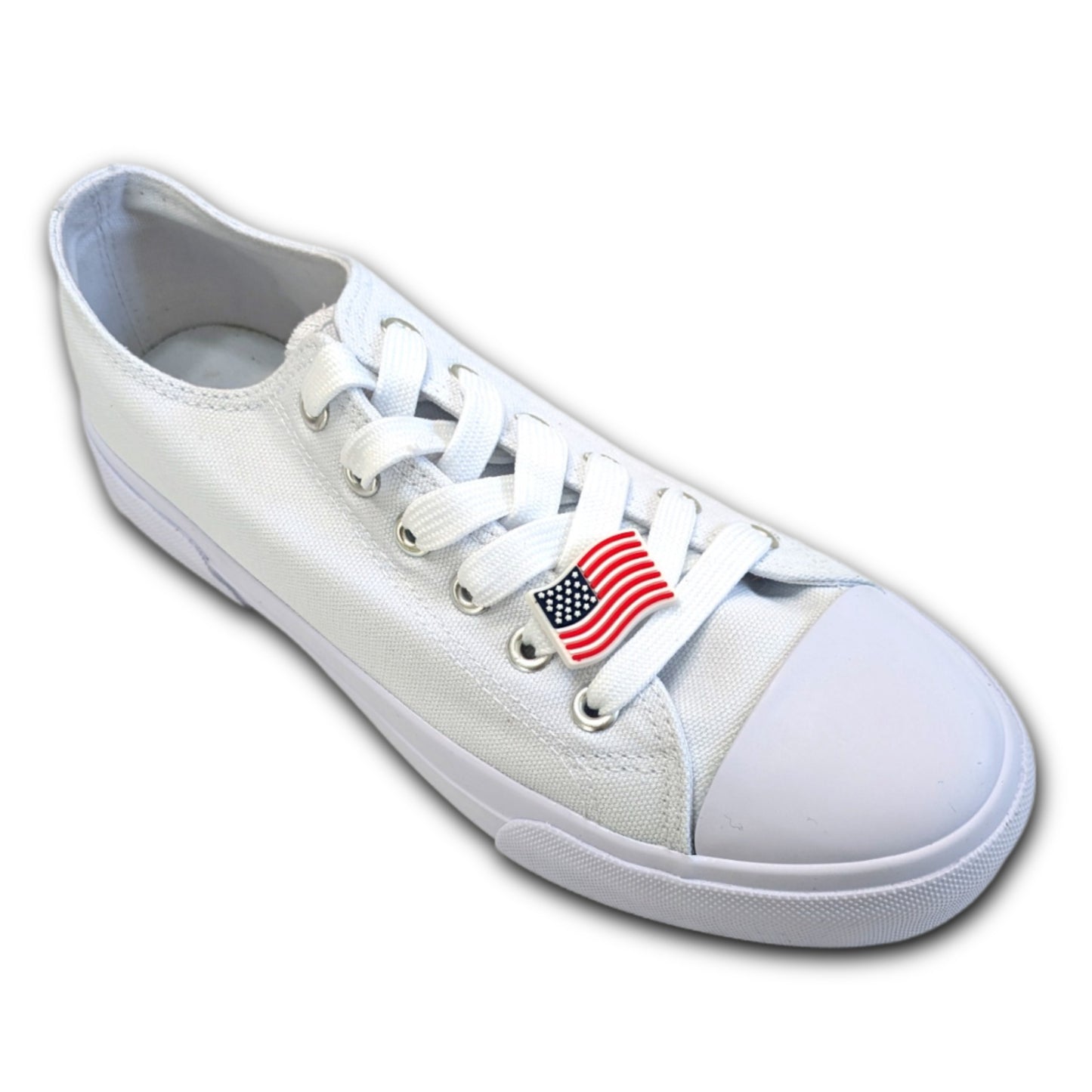 AMERICAN FLAG WAVING - Single Shoe Charm From The Patriotic Collection