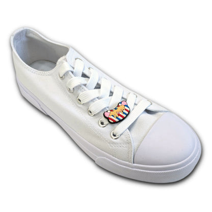 STRIPED HOTDOG - Single Shoe Charm From The Patriotic Collection
