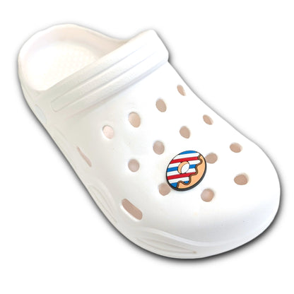 STRIPED DONUT - Single Shoe Charm From The Patriotic Collection